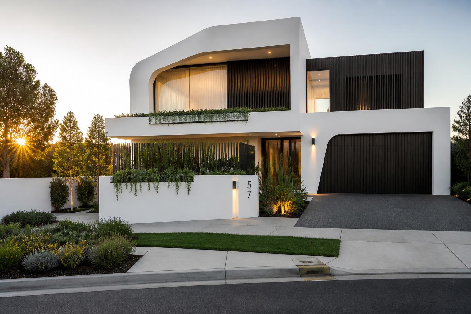Pristine modern Brisbane home after professional house washing
